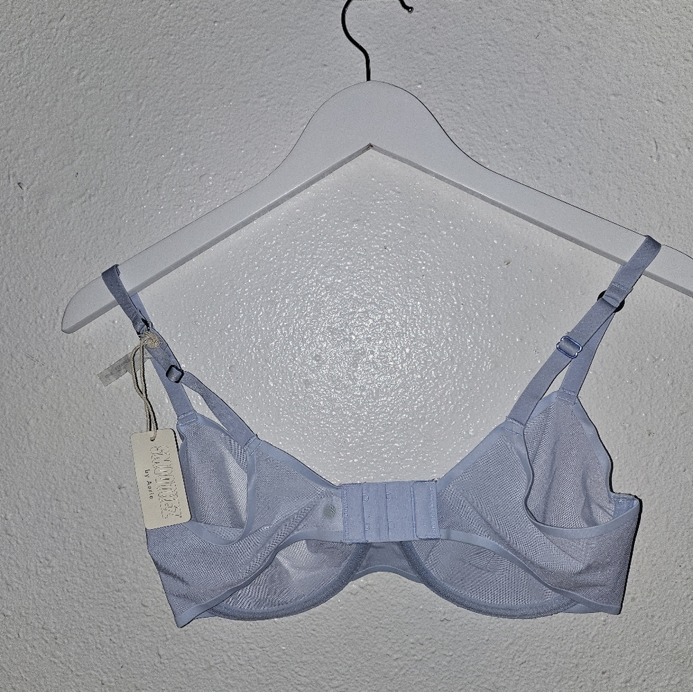 🆕️SMOOTHEZ By Aerie Mesh Unlined Balconette Bra - Picture 3 of 4